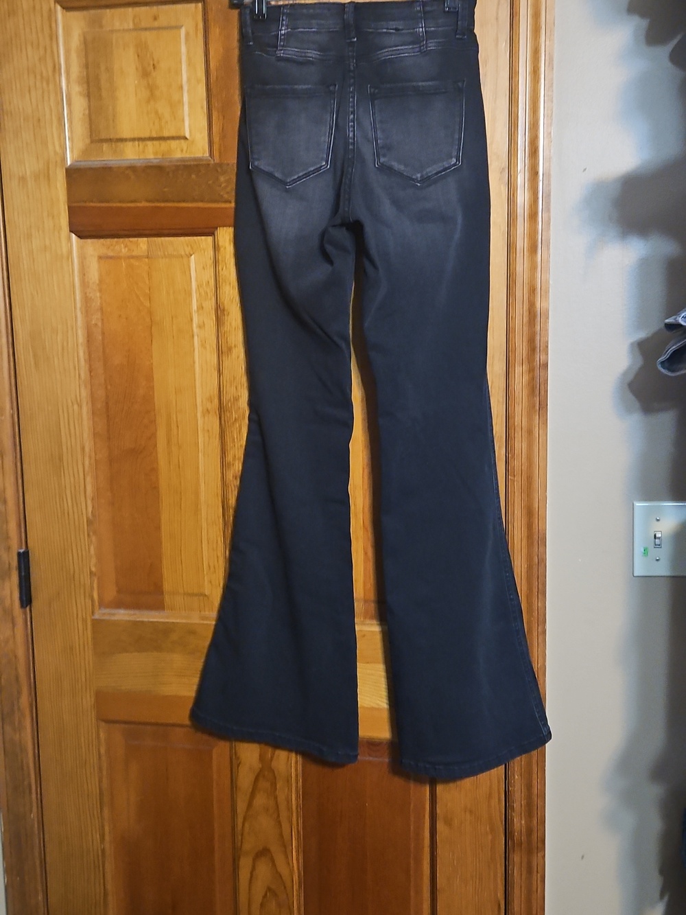 Kancan High-Rise Black Flared Denim Jeans - Picture 6 of 11